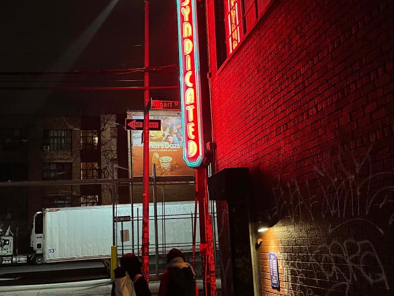 Exterior or interior view of Syndicated, an art house theater in Brooklyn, New York. Photo: Photo via Google Maps