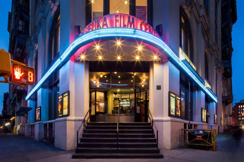 Exterior or interior view of Angelika Film Center, an art house theater in New York, New York
