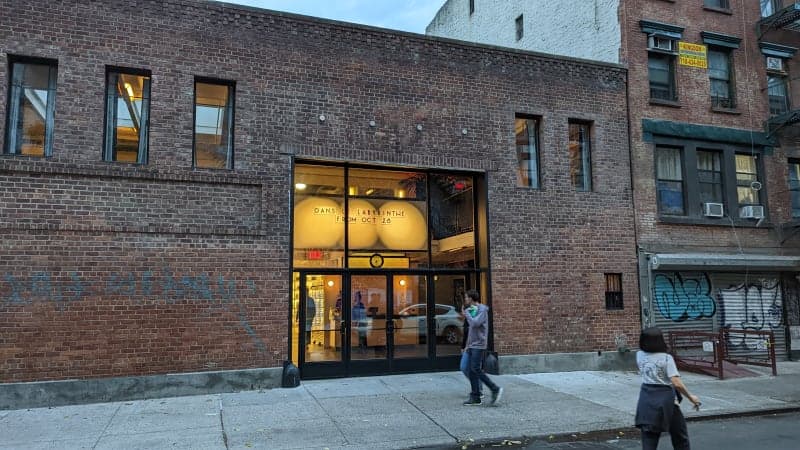 Exterior or interior view of Metrograph, an art house theater in New York, New York